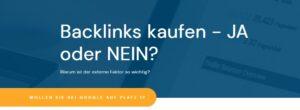 backlinks kaufen externen Faktor